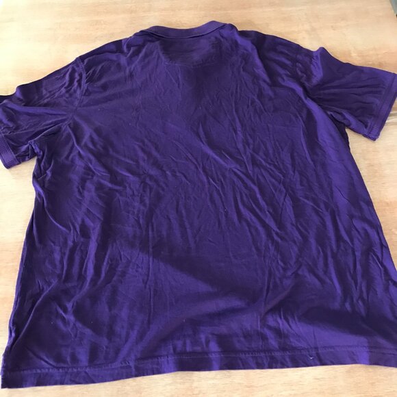 Robert Graham Performance Polo Shirt Men 4XL Purple Skull Collared Short Sleeve - Picture 2 of 13